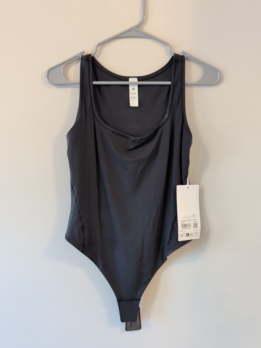 lululemon athletica Black Scoop-Neck Bodysuit